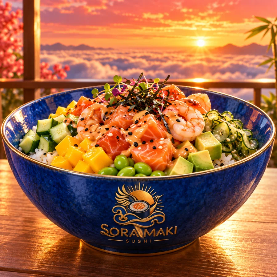 Poke Coral do Céu